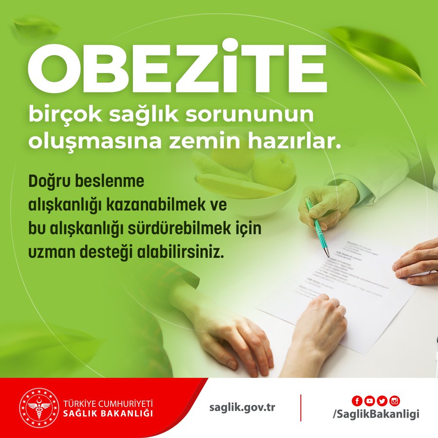 Obezite, birçok sağlık sorununun oluşmasına zemin hazırlar. Doğru beslenme alışkanlığı k
